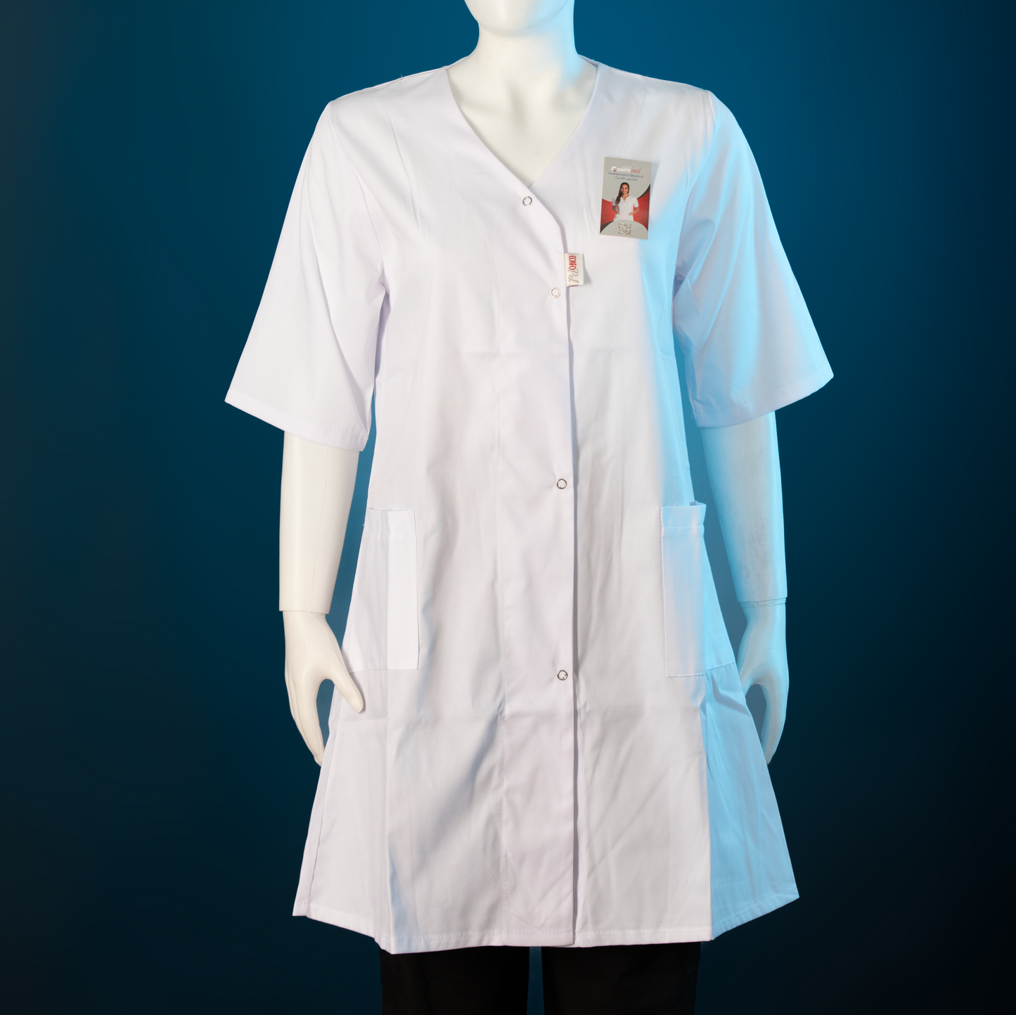 Blouse Confoped Femme Demi-Manche (avec boutons)