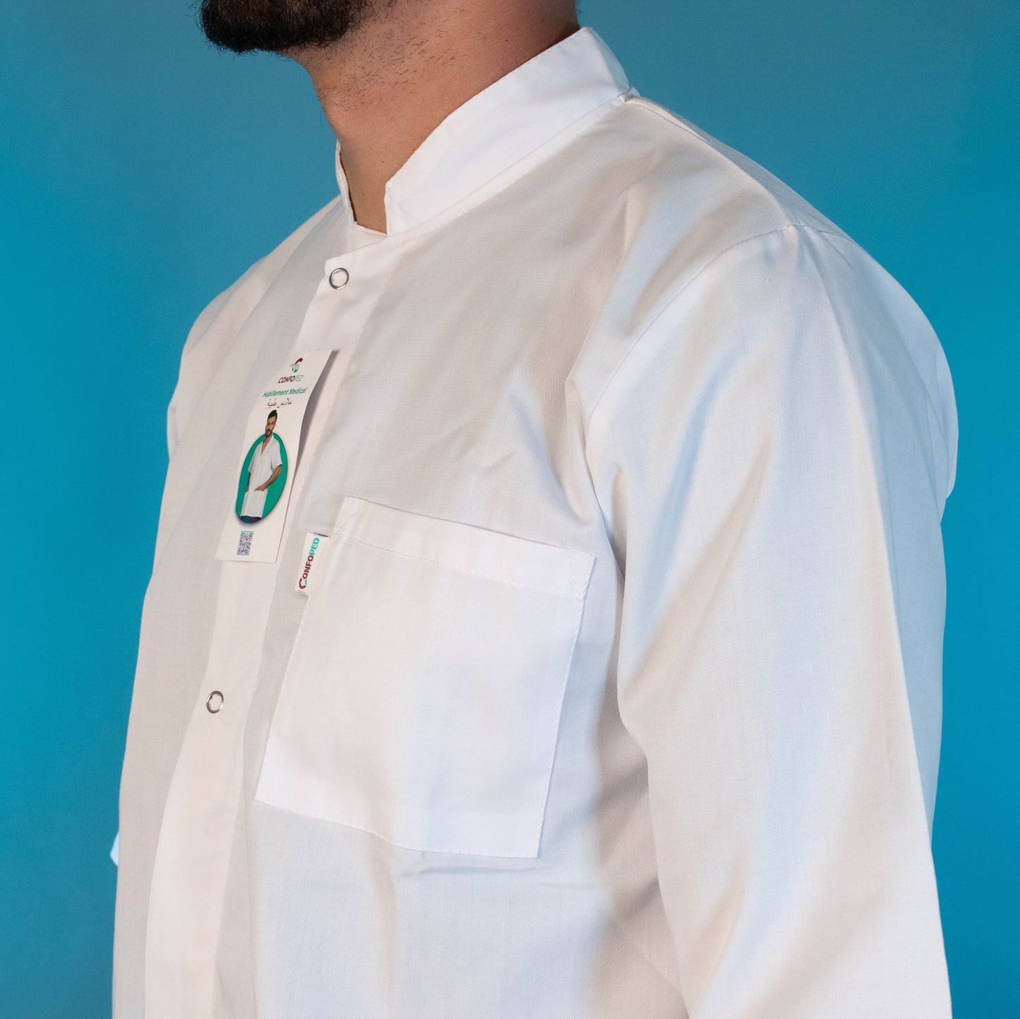 Blouse Confoped Homme Demi-Manche (avec boutons)