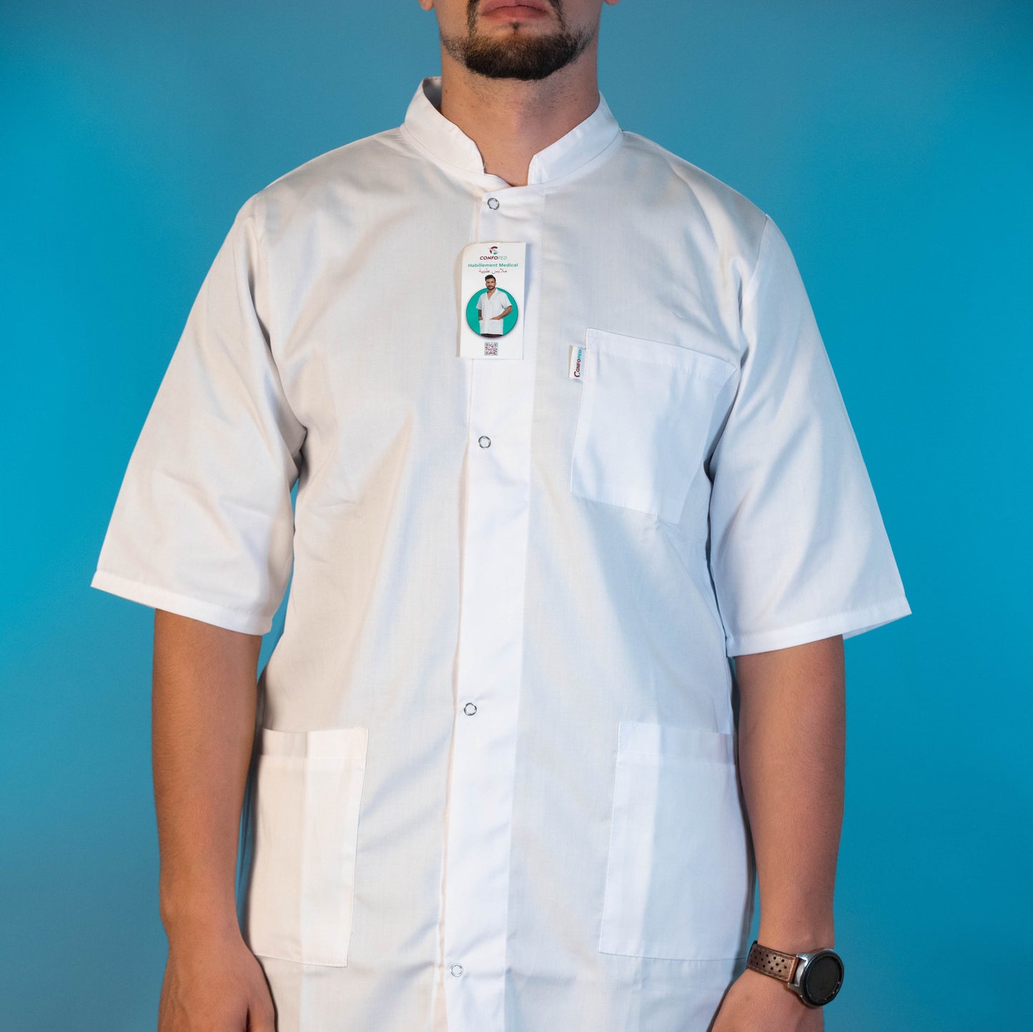 Blouse Confoped Homme Demi-Manche (avec boutons)